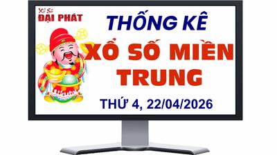 Thống Kê Xổ Số Miền Trung 22/04/2026 - Thống Kê XSMT Thứ 4 Ngày 22/04/2026